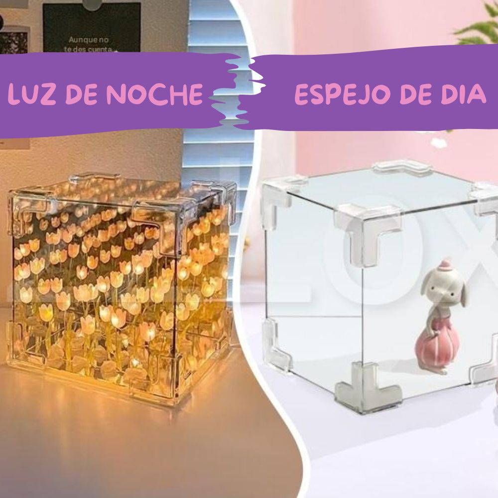 Lampara de Tulipanes Rosados +🎁 E-book 5 Ideas para Organizar tu Cuarto Sin Gastar Dinero