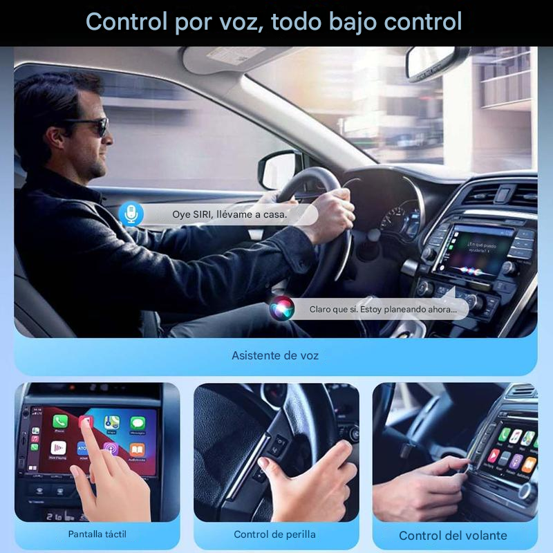CARPLAY ADAPTADOR INALÁMBRICO + 🎁E-BOOK ORGANIZA TU CARRO EFECTIVAMENTE